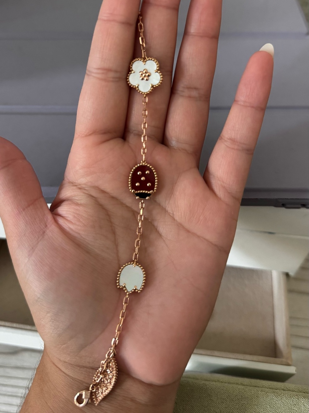 18 k solid rose gold bracelet